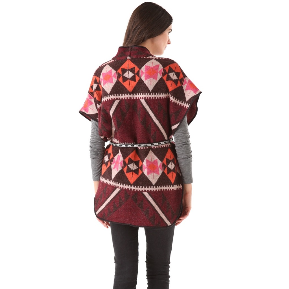 Maison Scotch Knit Poncho Vest - Picture 3 of 8